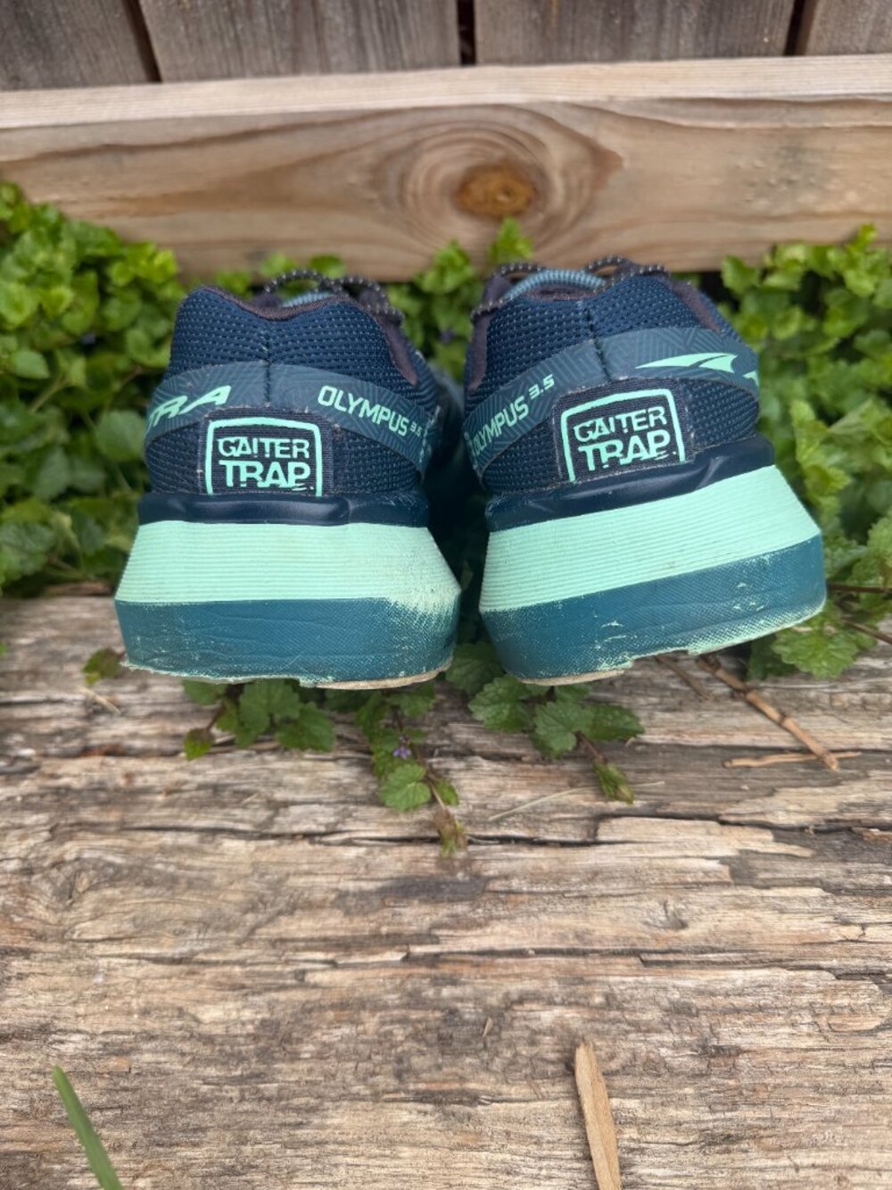 Altra Olympus 3.5 Trail Running Shoes Womens 8 Blue Vibram Sneakers - Picture 4 of 6